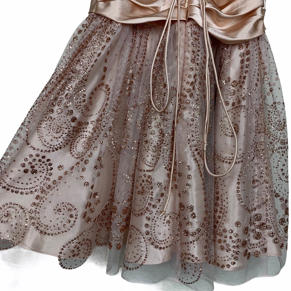 Hailey Logan Adrianna Papell Strapless Tulle Dress - Picture 5 of 12